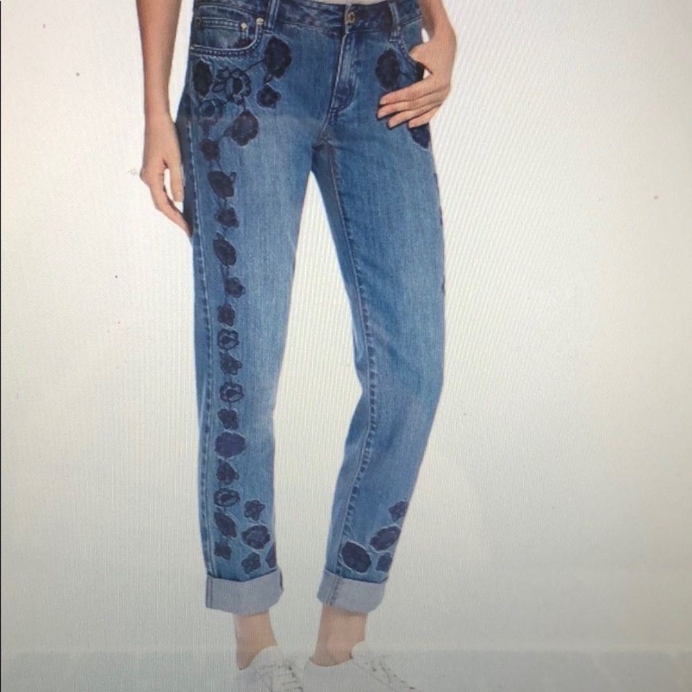 NWT 😎Michael by Michael  Kors embroidered Jeans